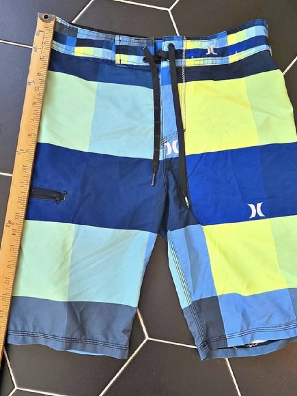 Hurley Phantom Block Party Board Shorts Blue & Green